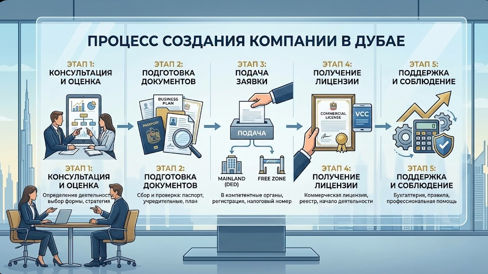 Создание компании в Дубае 2026