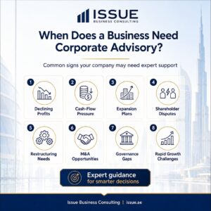 Corporate Advisory Services UAE | Issue Consulting 2 When Should a Company Hire a Corporate Advisor?